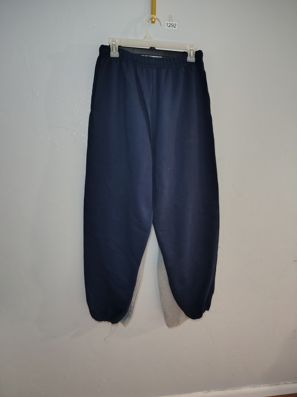 2pc Jerzees Navy & Gray Fleece Joggers - Classic Sweatpants